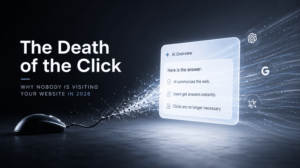 The Death of the Click: Why Nobody is Visiting Your Website in 2026